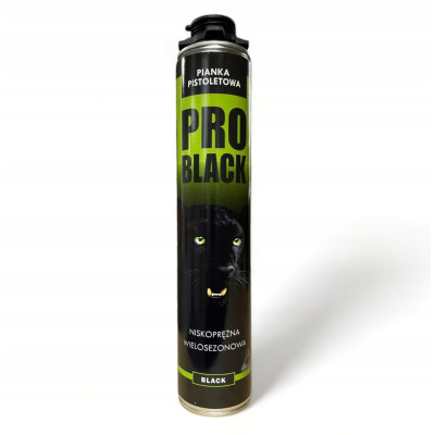PRO Black piana montażowa 750ml - CZARNA